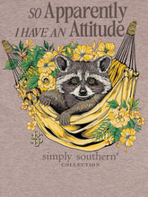 Load image into Gallery viewer, Simply Southern  SO APPARENTLY I HAVE AN ATTITUDE Short Sleeve T-Shirt
