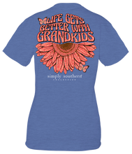 Load image into Gallery viewer, Simply Southern LIFE GETS BETTER WITH GRANDKIDS Short Sleeve T-Shirt

