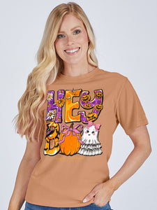 Simply Southern HEY BOO FRONT DESIGN Short Sleeve T-Shirt