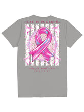 Load image into Gallery viewer, Simply Southern POWER HOPE IS POWERFUL PINK RIBBON Short Sleeve T-Shirt
