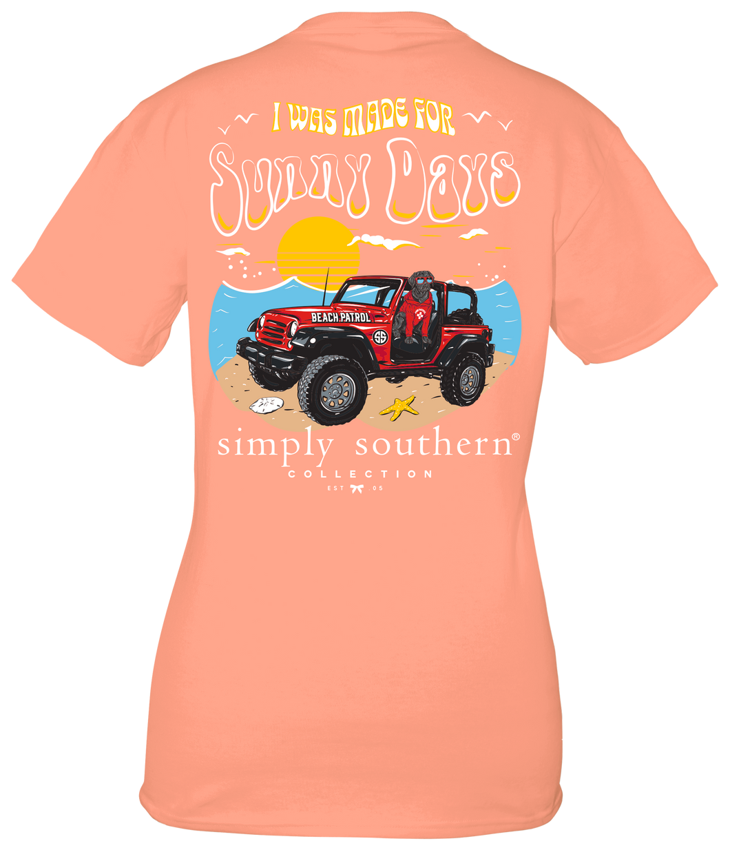 Simply Southern I WAS MADE FOR SALTY DAYS Short Sleeve T-Shirt
