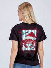 Load image into Gallery viewer, Simply Southern SANDY CRAB SANTA Short Sleeve T-Shirt
