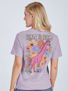 Simply Southern TRACKING BORN TO BLOOM Short Sleeve T-Shirt