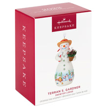 Load image into Gallery viewer, Snowtop Lodge Terran S. Gardner Porcelain Ornament
