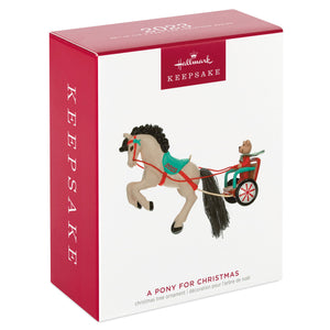 A Pony for Christmas 2023 Ornament