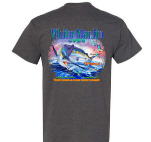 WHITE MARLIN OPEN 2024 GRAY SHORT SLEEVE T-SHIRT