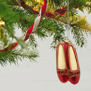 The Wizard of Oz™ Ruby Slippers™ Glass Ornament