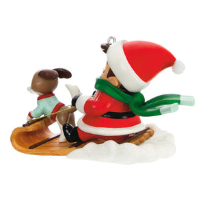 Young Santa Ornament