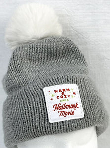 HALLMARK MOVIE GRAY BEANIE HAT