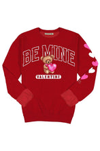 Load image into Gallery viewer, Simply Southern BE MINE VALENTINE BEAR Crew Long Sleeve Shirt
