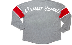 Hallmark Channel Merry Movie Watching Long Sleeve Jersey Shirt