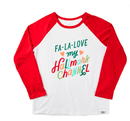 FA-LA-LOVE MY HALLMARK CHANNEL RAGLAN T-SHIRT