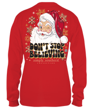 Load image into Gallery viewer, Simply Southern BELIEVE DON&#39;T STOP BELIEVING Long Sleeve T-Shirt
