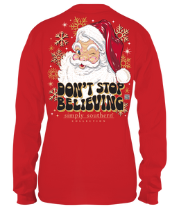 Simply Southern BELIEVE DON'T STOP BELIEVING Long Sleeve T-Shirt