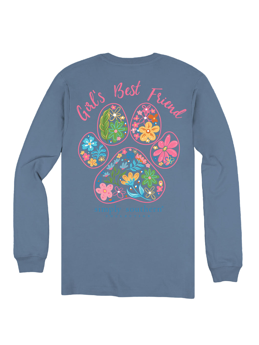 Simply Southern  GIRL’S BEST FRIEND Long Sleeve T-Shirt