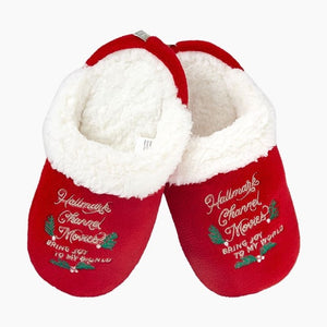 Hallmark Channel Movies Bring Joy to My World Red Slippers