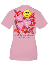 Load image into Gallery viewer, Simply Southern BALLOONS XOXO SMILEY Short Sleeve T-Shirt
