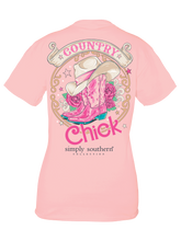 Load image into Gallery viewer, Simply Southern COUNTRY CHICK Short Sleeve T-Shirt
