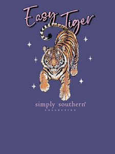 Simply Southern EASY TIGER FRONT DESIGN Short Sleeve T-Shirt
