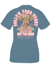 Load image into Gallery viewer, Simply Southern FOLLOW YOUR HEART NOT THE HERD Short Sleeve T-Shirt
