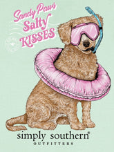 Load image into Gallery viewer, Simply Southern SANDY PAWS SALTY KISSES Short Sleeve T-Shirt
