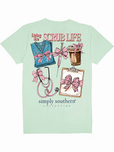 Load image into Gallery viewer, Simply Southern LIVING THE SCRUB LIFE Short Sleeve T-Shirt
