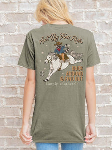 Simply Southern AIN'T MY FIRST RODEO Short Sleeve T-Shirt