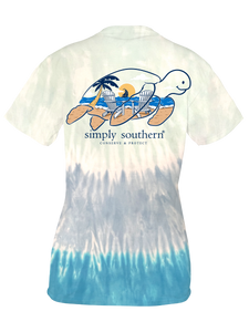 Simply Southern TRACKING CHAIR BEACH TURTLE Short Sleeve T-Shirt