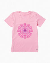 Load image into Gallery viewer, Life Is Good WOMEN&#39;S  FLIP FLOP MANDALA CRUSHER-LITE V-NECK T-Shirt
