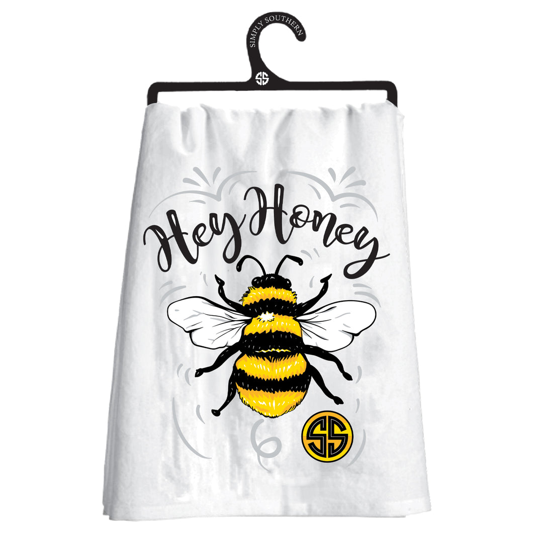 Simply Southern HEY HONEY BEE Dish Towel