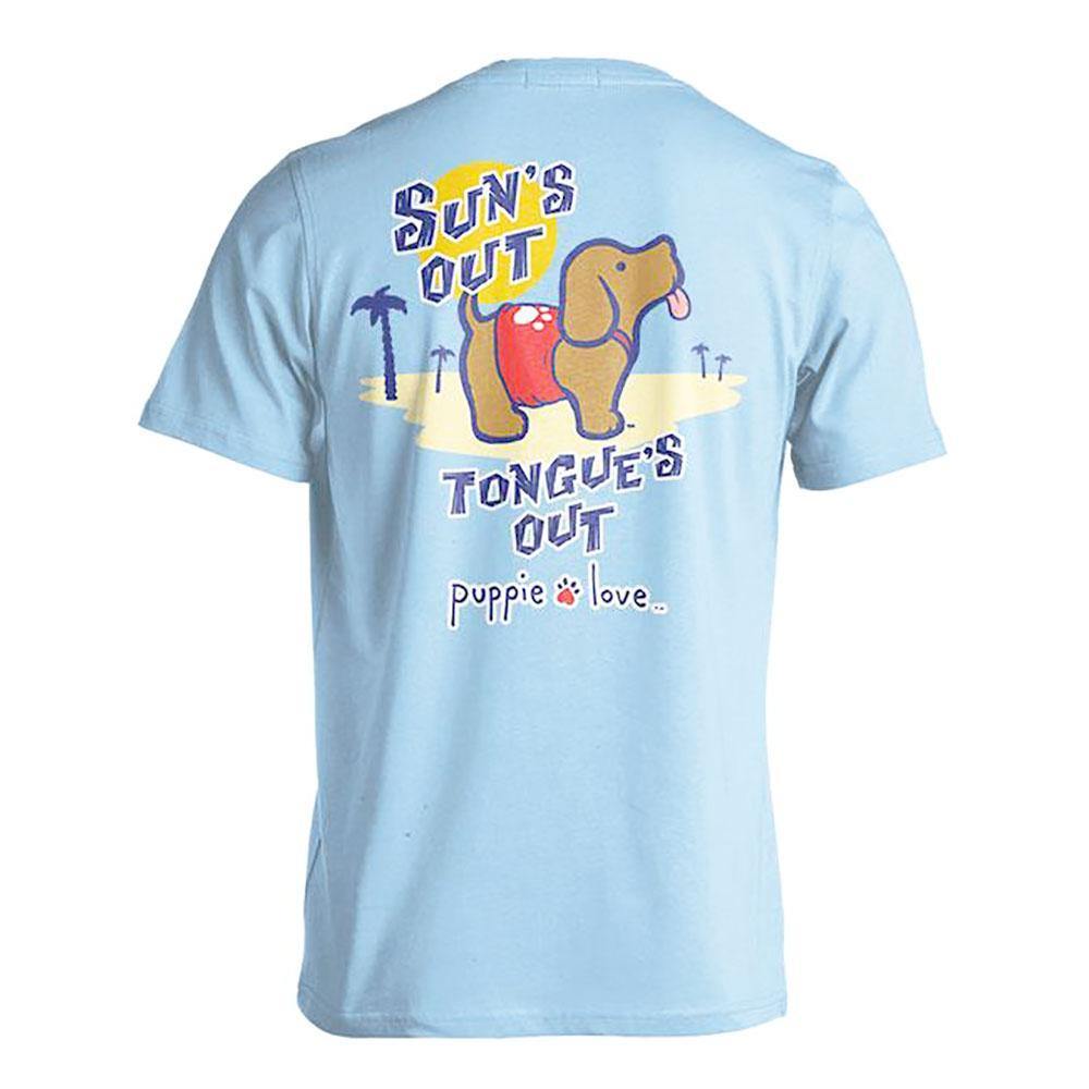 Puppie Love SUN'S OUT TONGUE'S OUT Short Sleeve T-Shirt