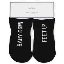 Load image into Gallery viewer, Baby Down Feet Up Novelty Ankle Socks

