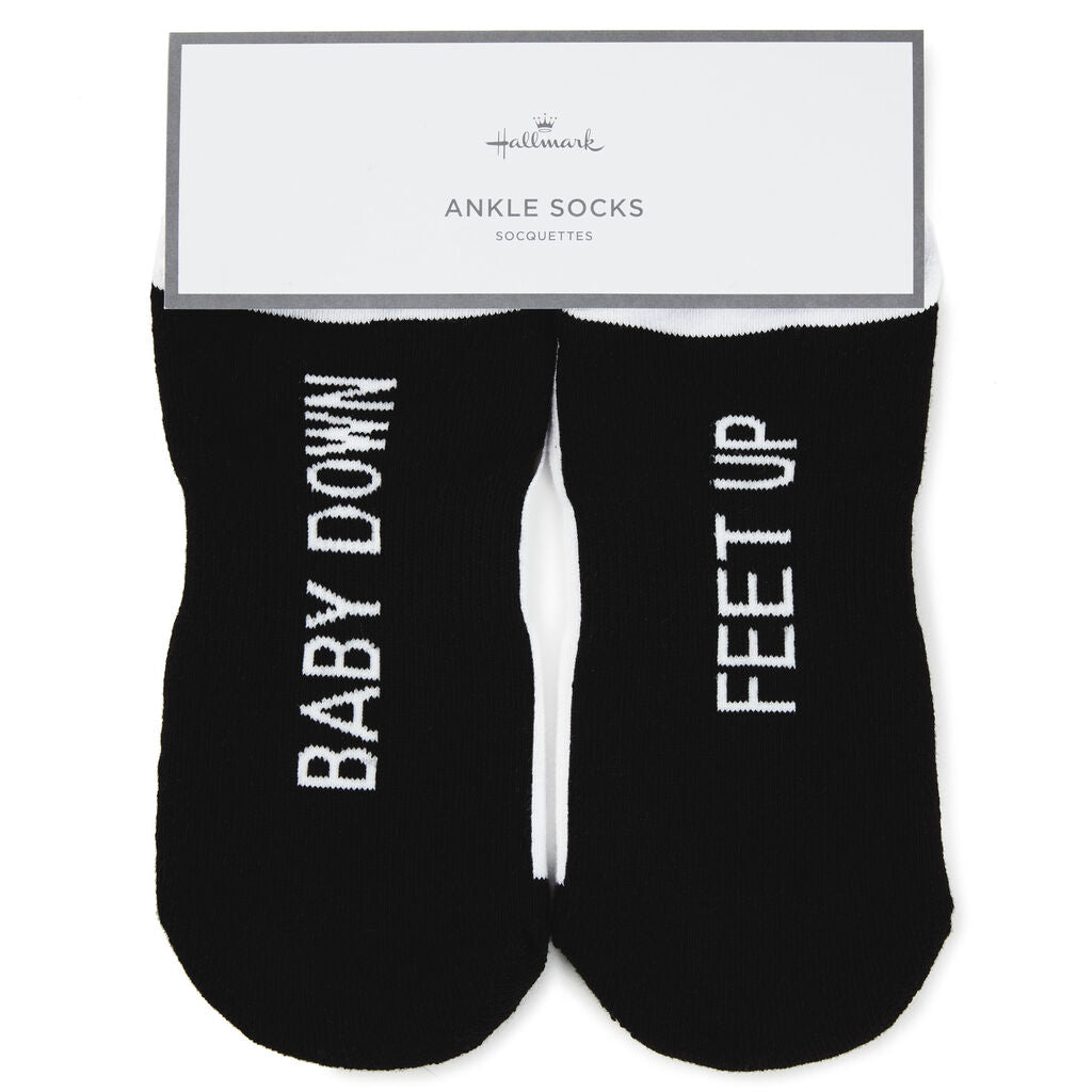 Baby Down Feet Up Novelty Ankle Socks