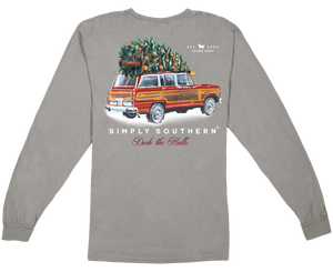 Simply Southern Comfort Colors CHRISTMAS TREE Long Sleeve