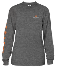 Load image into Gallery viewer, Long Sleeve HEY BOO Simply Southern Dark Heather Gray Shirt
