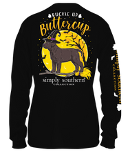 Load image into Gallery viewer, Long Sleeve BUCKLE UP Black Simply Southern
