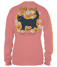 Load image into Gallery viewer, Simply Southern CHECK MEOWT BLACK CAT Long Sleeve T-Shirt
