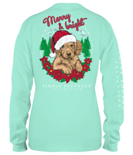 Load image into Gallery viewer, Simply Southern MERRY &amp; BRIGHT Long Sleeve T-Shirt
