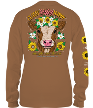 Load image into Gallery viewer, Simply Southern CLASSY SASSY HAPPY COW Long Sleeve T-Shirt
