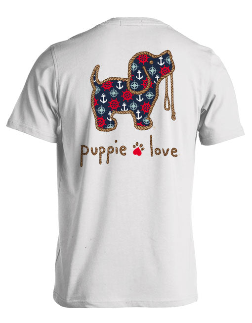 Puppie Love NAUTICAL PUP Short Sleeve T-Shirt