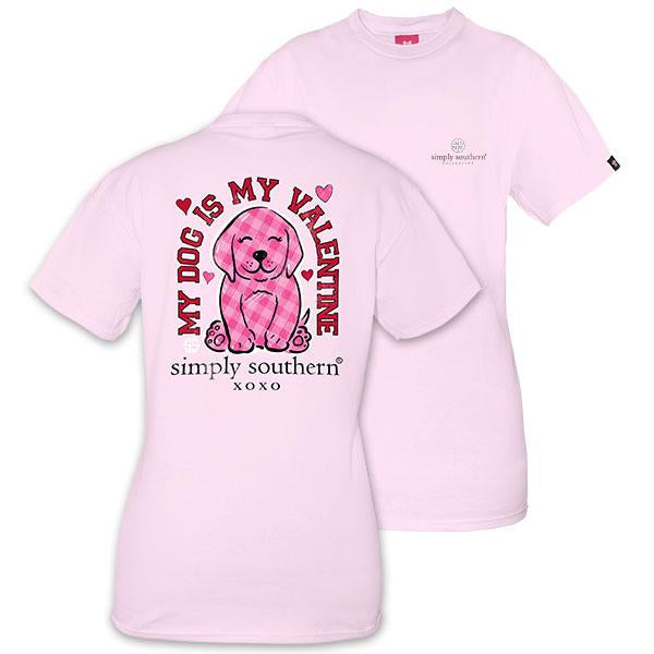 Simply Southern MY DOG IS MY VALENTINE Short Sleeve T-Shirt