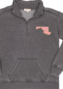 Simply Southern QUARTER ZIP MARYLAND PULL OVER Long Sleeve