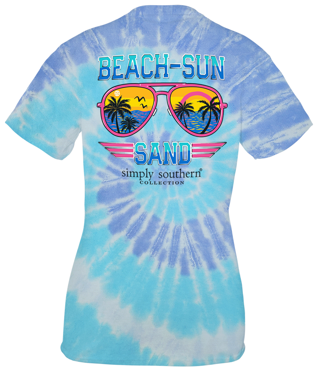 Simply Southern AVIATOR BEACH SUN SAND Short Sleeve T-Shirt