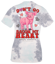 Load image into Gallery viewer, Simply Southern DON&#39;T GO BACON MY HEART PIG Short Sleeve T-Shirt
