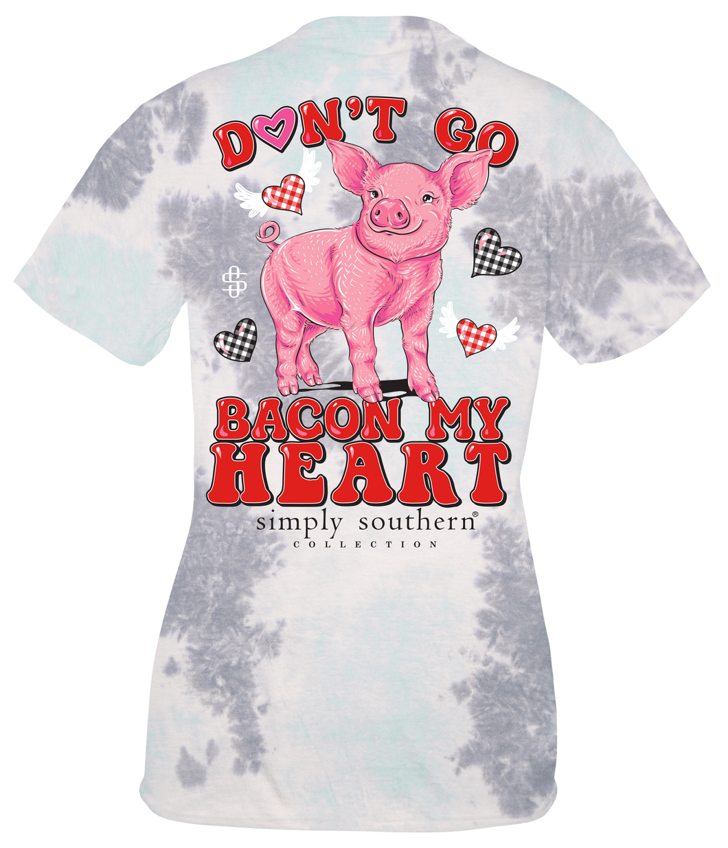 Simply Southern DON'T GO BACON MY HEART PIG Short Sleeve T-Shirt