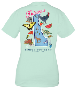 Simply Southern STATES-DE DELAWARE Short Sleeve T-Shirt