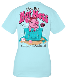 Simply Southern BLESS THIS HOT MESS Short Sleeve T-Shirt