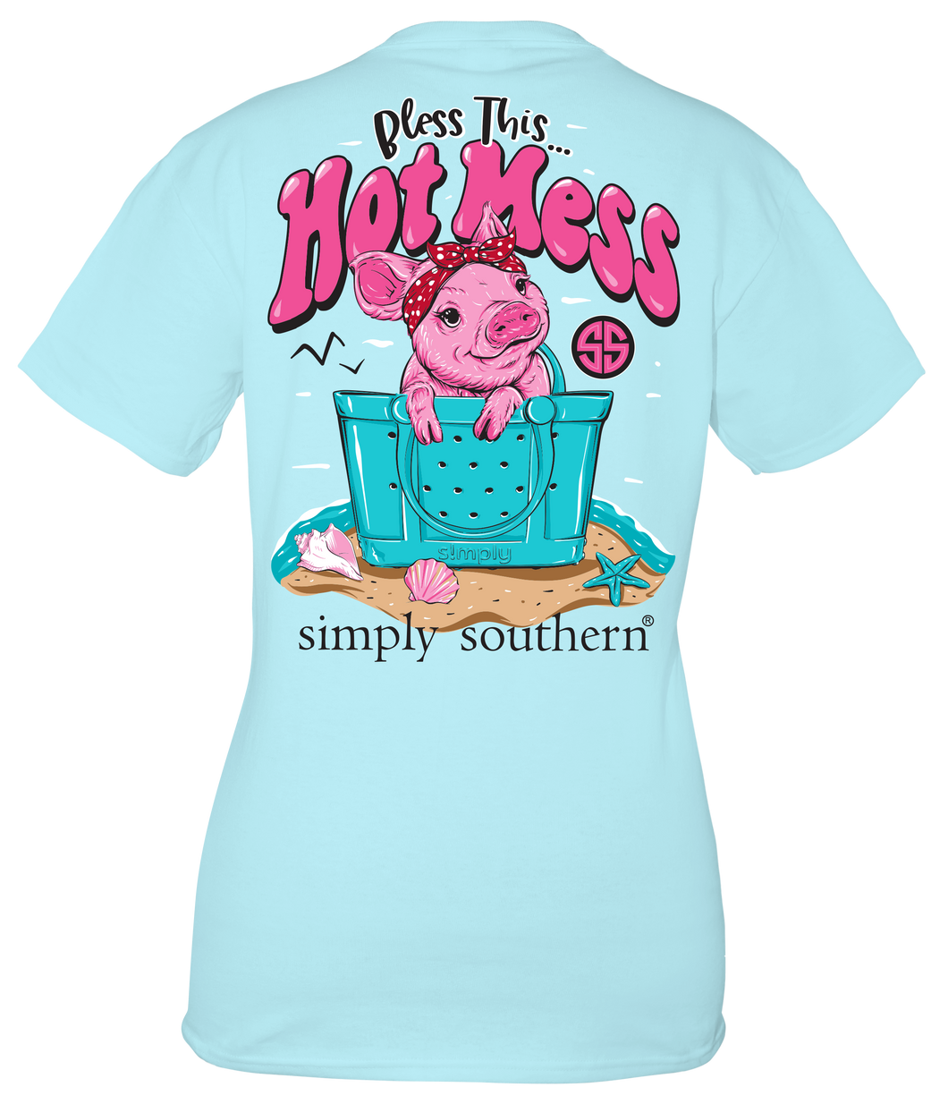 Simply Southern BLESS THIS HOT MESS Short Sleeve T-Shirt