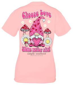 Simply Southern CHOOSE LOVE GNOME MATTER WHAT Short Sleeve T-Shirt