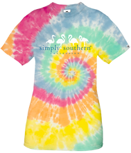 Load image into Gallery viewer, Simply Southern MIGHTIER THAN THE WAVES Short Sleeve Tie Dye T-Shirt
